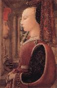 Fra Filippo Lippi Portrait of a Woman with a Man at a Casement oil on canvas